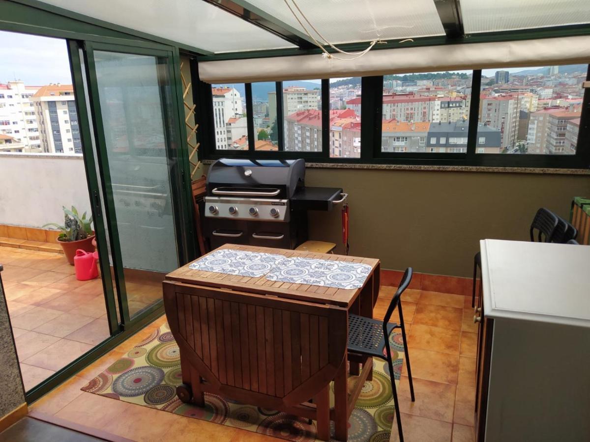 Ferienwohnung Duplex Amplio,Parking Wifi, 2 Terrazas, Bien Conectado Con Playas, Zona Segura Vigo Exterior foto